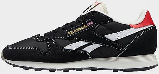 Reebok classic leather schoenen Core Black/Cloud White/Vector Red Dames