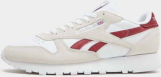 Reebok classic leather schoenen Pure Grey 1/Classic Burgundy/Cloud White Dames