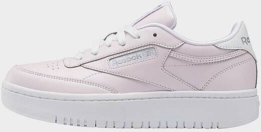 Reebok club c 85 double schoenen Porcelain Pink/Cloud White/Silver Metallic