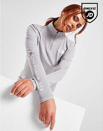 The North Face Box 1/4 Zip Top Grey Dames