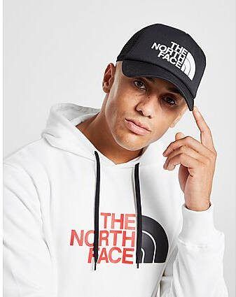 The North Face Logo Trucker Cap Black Heren
