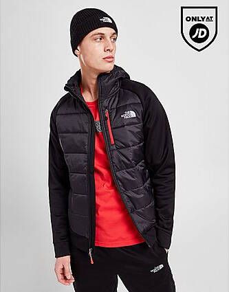 The North Face Mittlegi Hybrid Full Zip Hoodie Black Heren