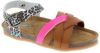 Bunnies Becky Beach sandalen panterprint/roze online kopen