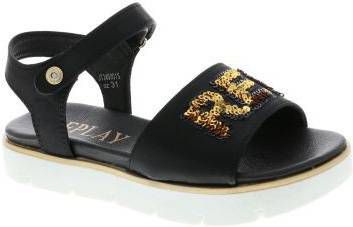 Sandalen discount zwart goud