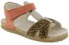 Shoesme BI20S074-C suède sandalen koraalrood/panterprint online kopen