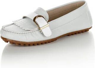 alba moda Mocassin met franjes Mint