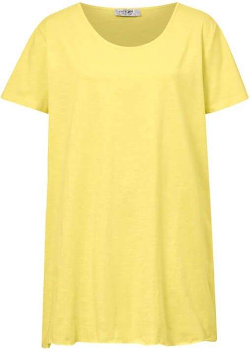 Angel of Style Longshirt met langere achterkant Citroengeel