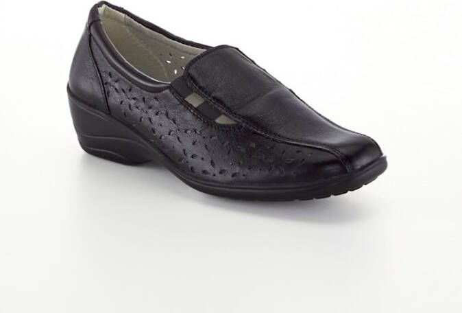 Naturläufer Instapper met perforaties Zwart