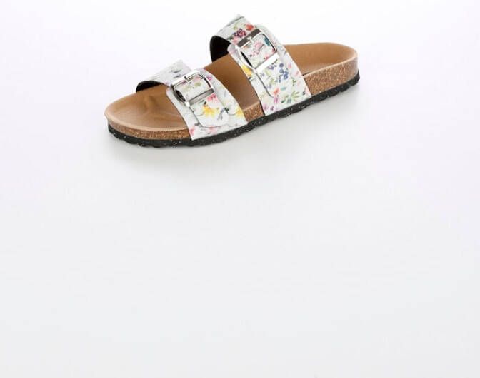 Naturläufer Muiltje met verstelbare gespen Wit/Roze