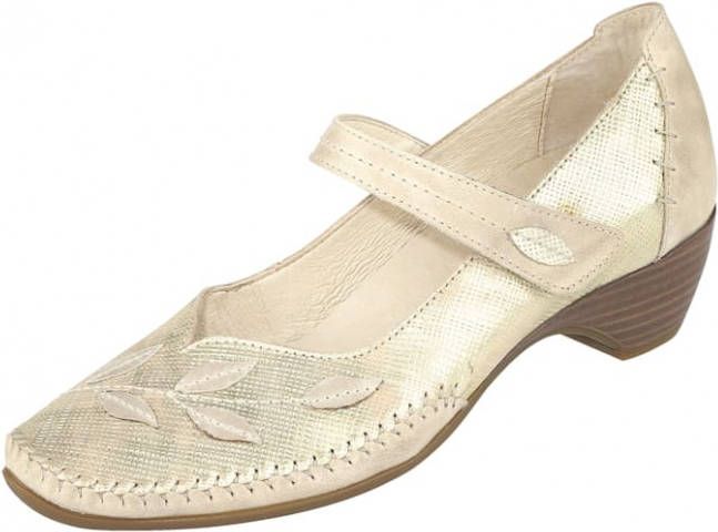 Naturläufer Pump met siernaden Beige