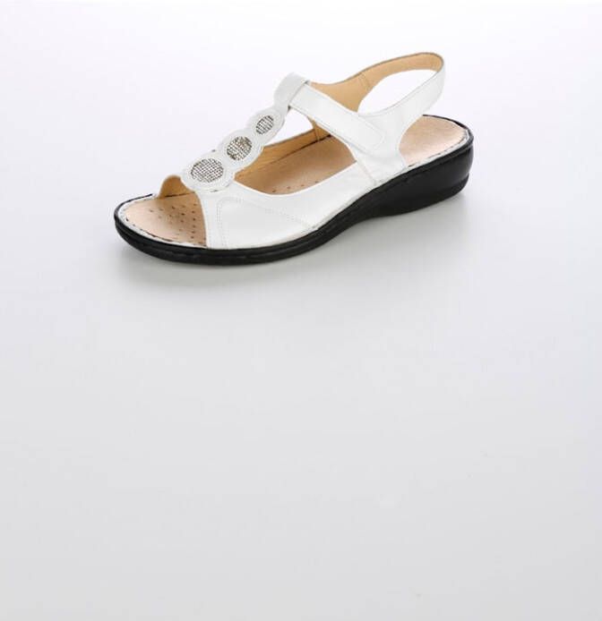 Naturläufer Sandaaltje met klittenband Wit