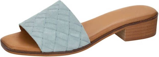 Studio W Muiltje in fraaie gevlochten look Mint