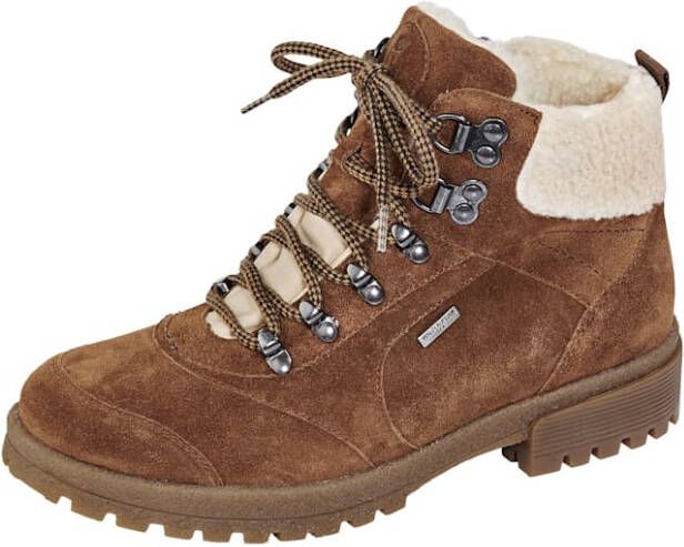 Waldläufer Hoge veterschoen in TEX uitvoering Cognac