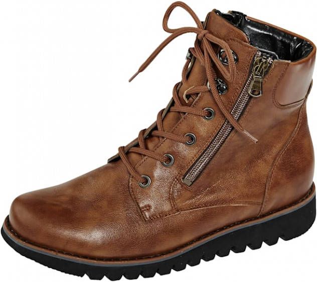 Waldläufer Hoge veterschoen met EVA zool Cognac