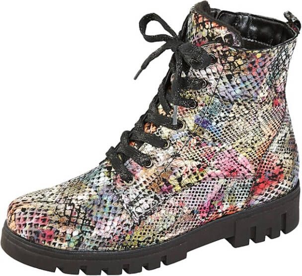 Waldläufer Hoge veterschoen met luchtgepolsterde zool Multicolor