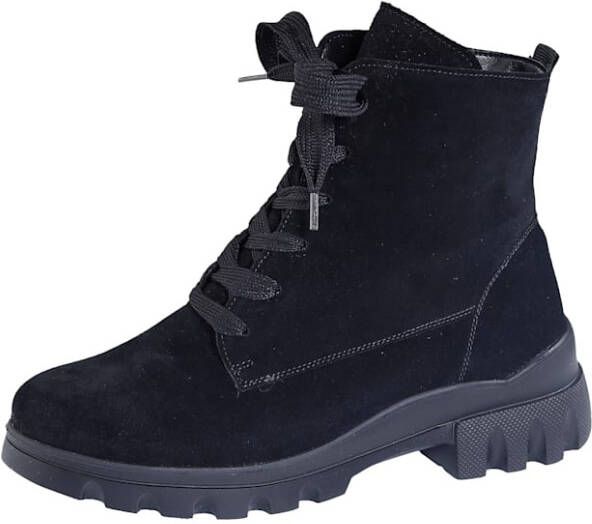 Waldläufer Hoge veterschoen Zwart