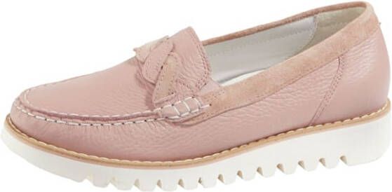 Waldläufer Mocassin van generfd hertennappa Roze