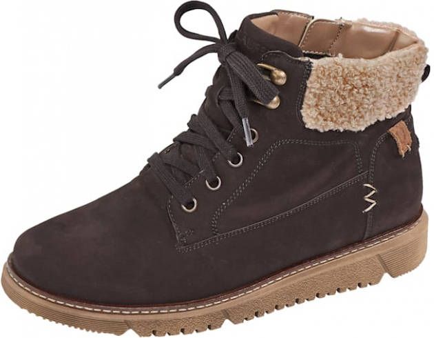 Waldläufer Veterlaarsje van hoogwaardig leer Bruin