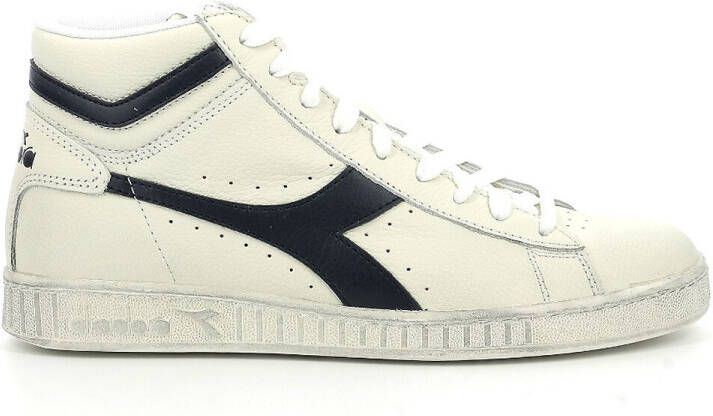 Diadora Game L Hi Waxed Sneakers , Wit, Heren