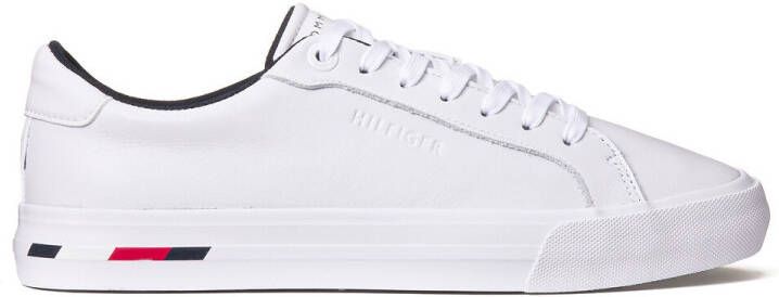 Tommy Hilfiger Sneakers in leer met gevulcaniseerde zool