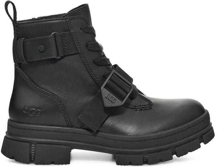 Ugg ashton lace up booties , Zwart, Dames