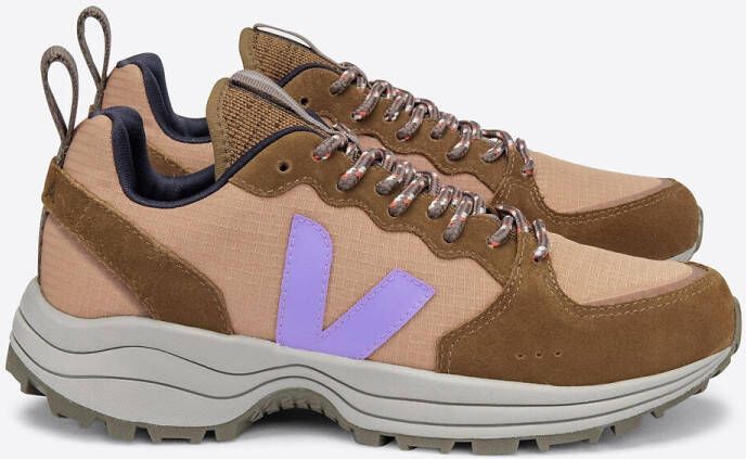 Veja Venturi Sneaker Dames Zandbruin/Lila