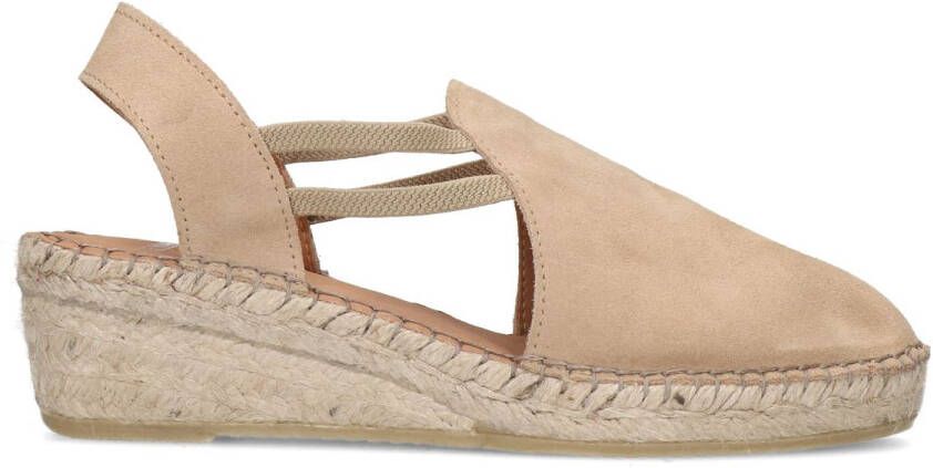 Manfield Beige suède sleehakken
