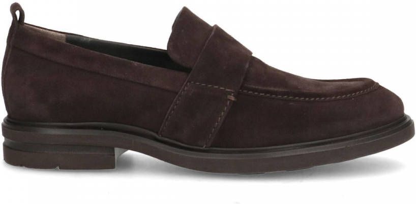 Manfield Bruine suède loafers