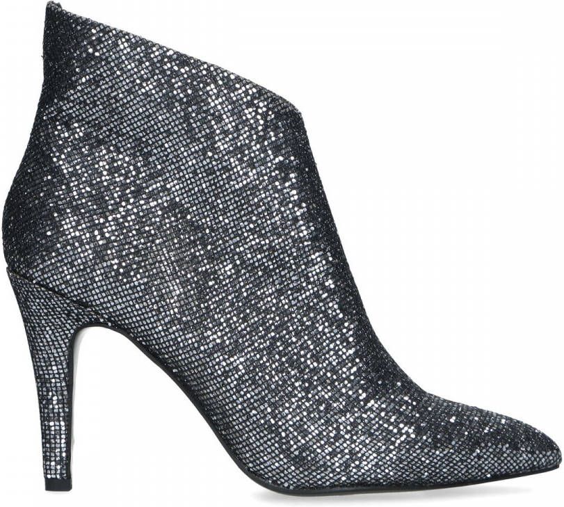 Manfield Enkellaarsjes met hak en glitter