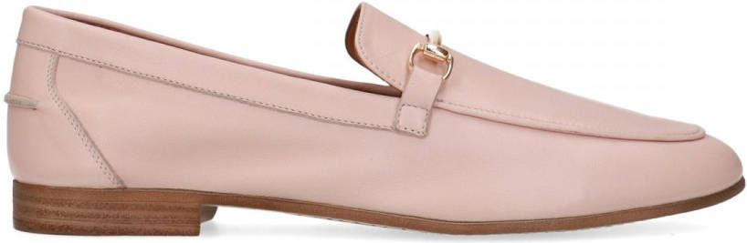 Manfield Lichtroze leren loafers