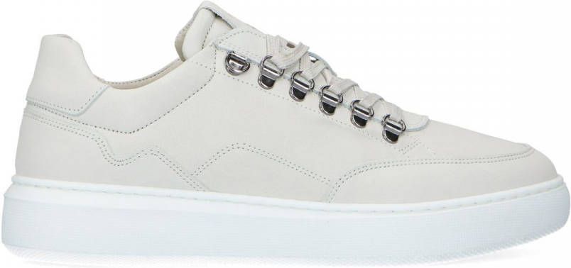 Manfield Off white nubuck sneakers