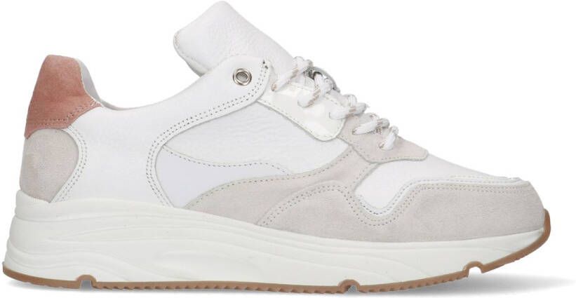 Manfield Off white suède sneakers