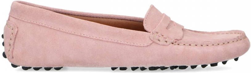 Manfield Roze suède loafers