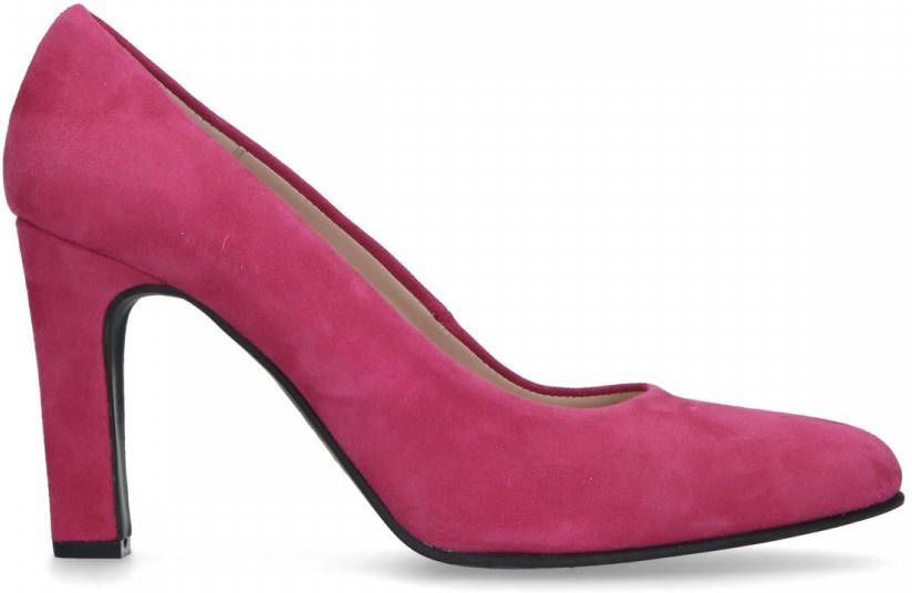 Manfield Roze suède pumps