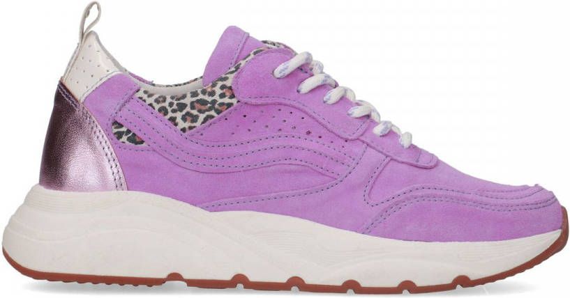 Manfield Roze suède sneakers