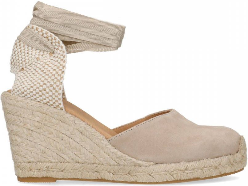 Manfield Suède taupe sleehakken