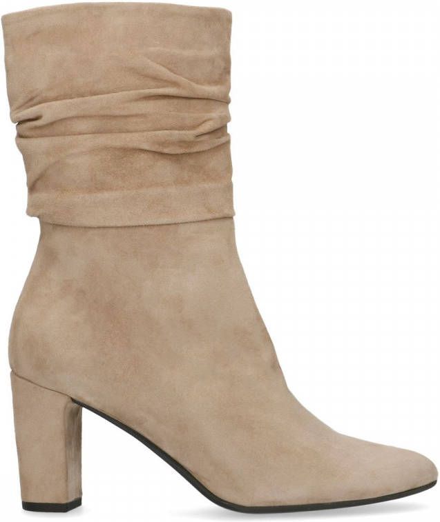 Manfield Taupe suède afzaklaarzen
