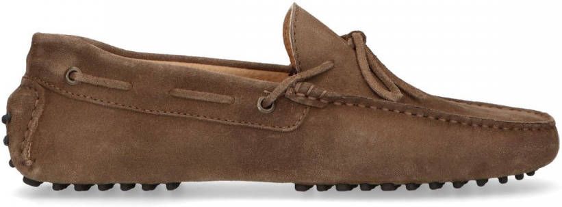 Manfield Taupe suède loafers
