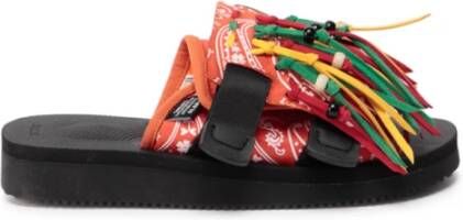 Alanui Moto Fringed Suicoke Sandals , Oranje, Dames