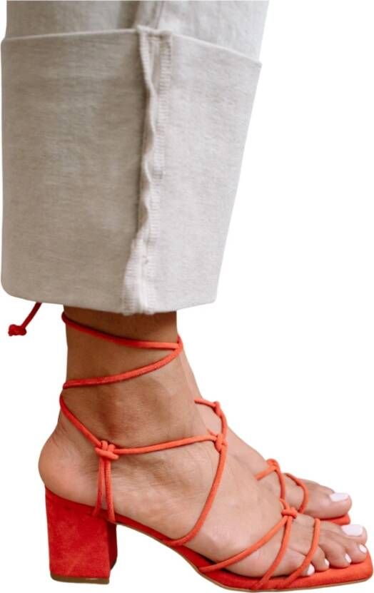 ALOHAS Paloma Sandalen , Oranje, Dames