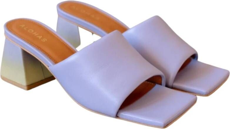 ALOHAS Geborsteld degradé sandalen , Paars, Dames