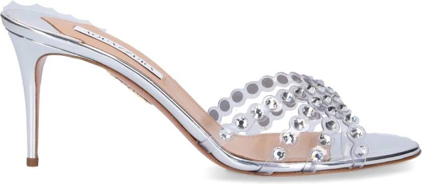 Aquazzura Mules tequila 75 PVC , Grijs, Dames