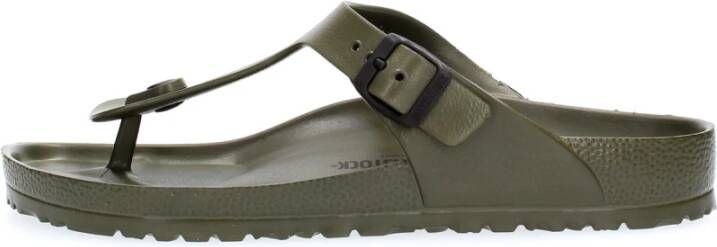 Birkenstock gizeh eva sandals onverminderd en jongens khaki , Groen, Heren