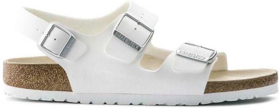 Birkenstock Sandalen Milano Birko Flor , Wit, Dames