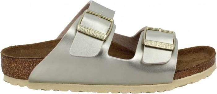 Birkenstock Slippers Arizona Electric metallic met verstelbare gespriempjes