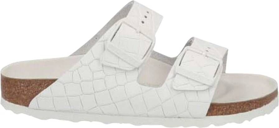 Birkenstock Schuifregelaars , Wit, Unisex