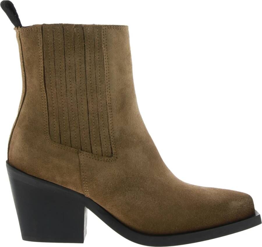 Blackstone Wl50 Dark Sand enkelschoen , Beige, Dames