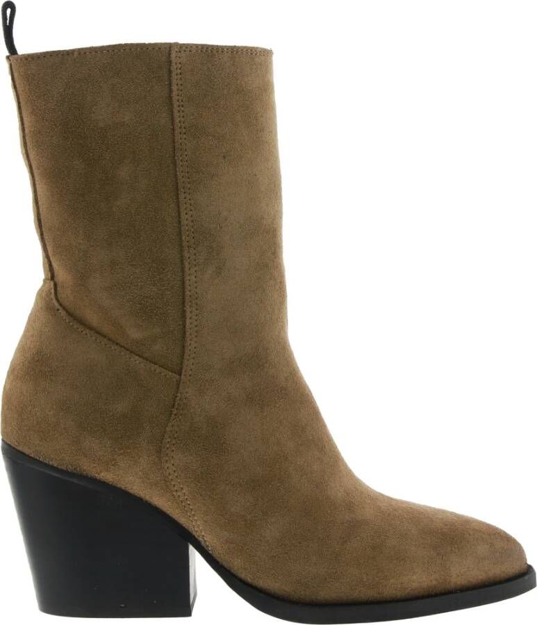 Blackstone Wl45 Dark Sand Women Boot , Beige, Dames