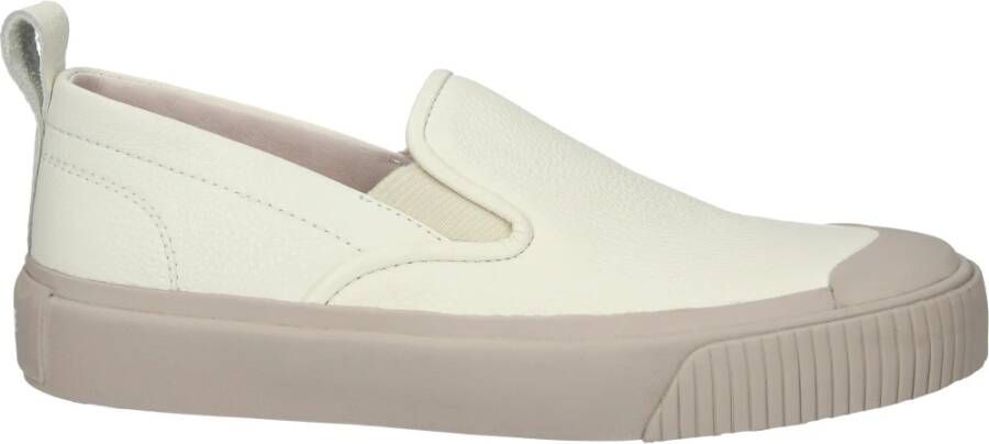 Blackstone Xw56 uit wit bootschoen , Beige, Dames