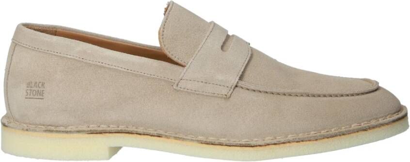 Blackstone Oscar Zg42 Beige Loafer , Beige, Heren